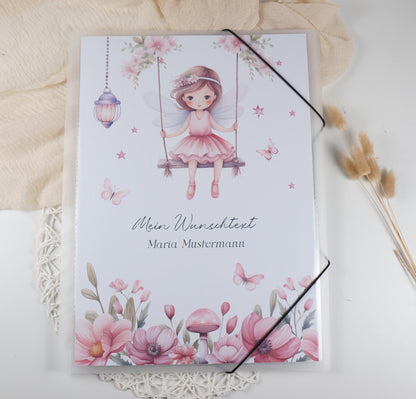 Zeichenmappe A3 oder A4 personalisiert KLEINE ELFE Office & School Supplies Papier Träume
