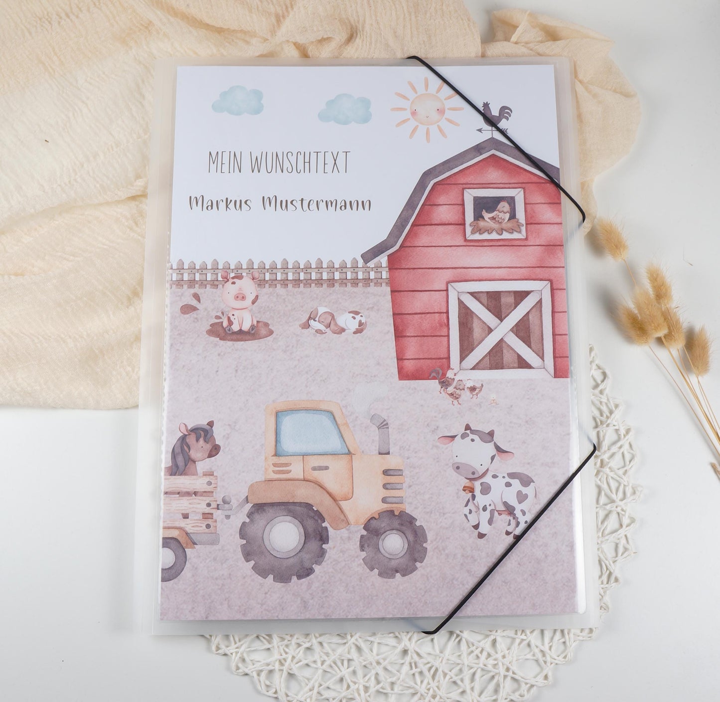 Zeichenmappe A3 oder A4 personalisiert BAUERNHOF Office & School Supplies Papier Träume