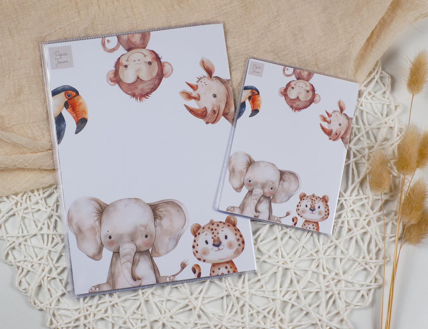 U-Heft/Impfpass/Reisepass personalisiert TIERISCH STARKE FREUNDE - Geschenk zur Geburt (Kopie) Passport Covers Papier Träume