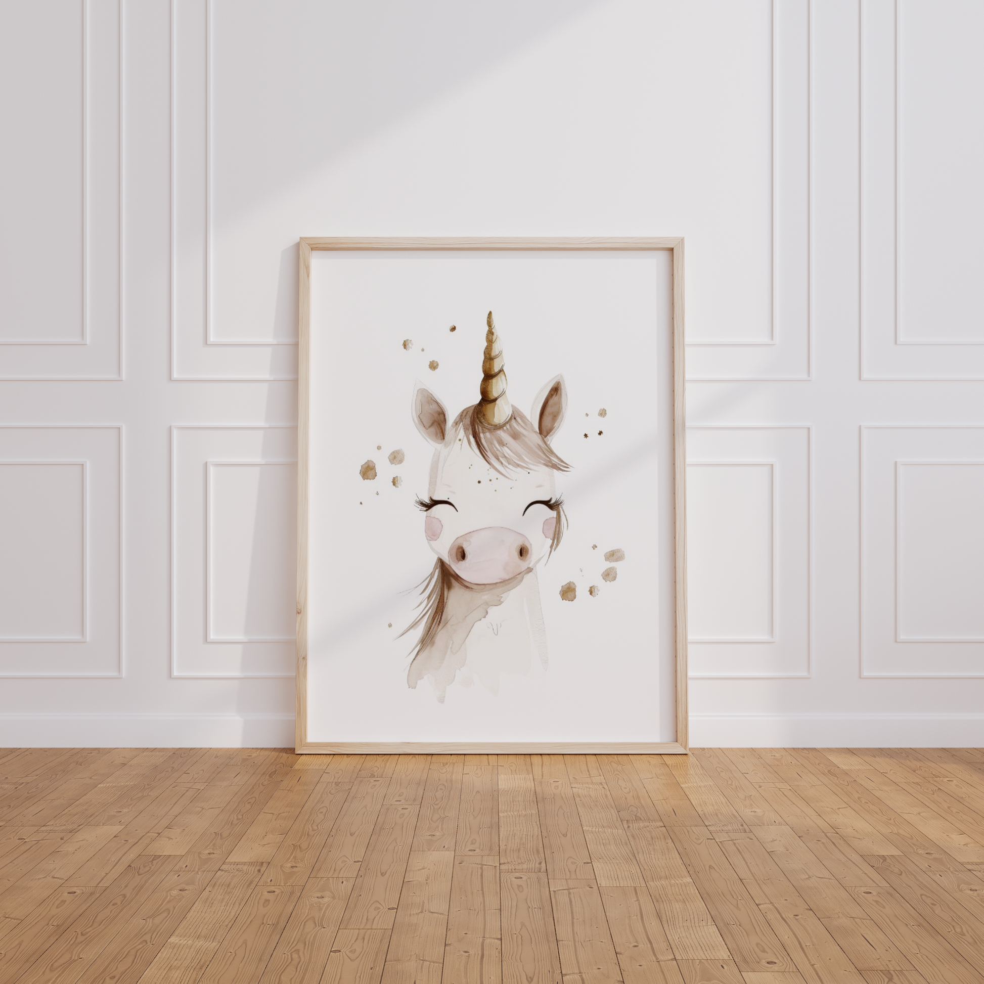 Kinderzimmer Poster 3er Set PRINZESSIN EINHORN Wandbild Kinderposter Geschenk zur Geburt / Einschulung Papier Träume